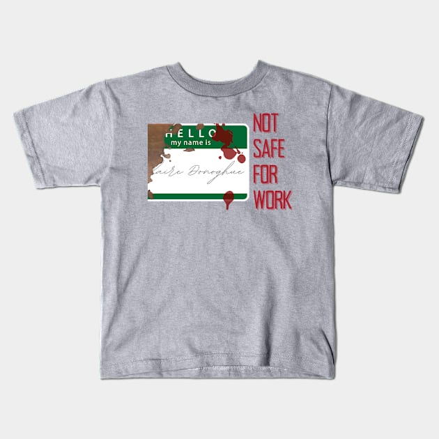 Not Safe For Work (Hubris) Kids T-Shirt by Light Hearts Podcast